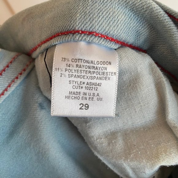 Angry Rabbit Blue Ombré Skinny Jeans - Size 29 - Picture 6 of 6